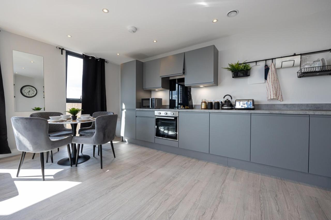 Contemporary 3 Bedrooms Apartment Manchester City 외부 사진