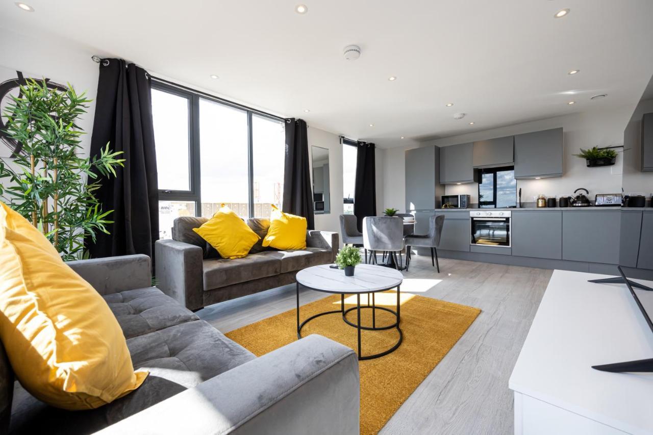 Contemporary 3 Bedrooms Apartment Manchester City 외부 사진